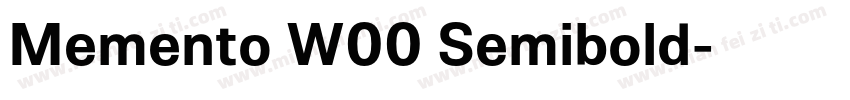 Memento W00 Semibold字体转换